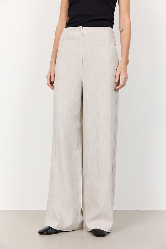 LR-Kanya 3 Tailored Viscose Trouser Light Grey