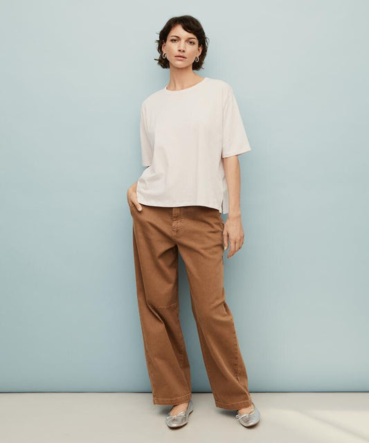 MaPovienne Cotton Loose Fit Trouser Otter