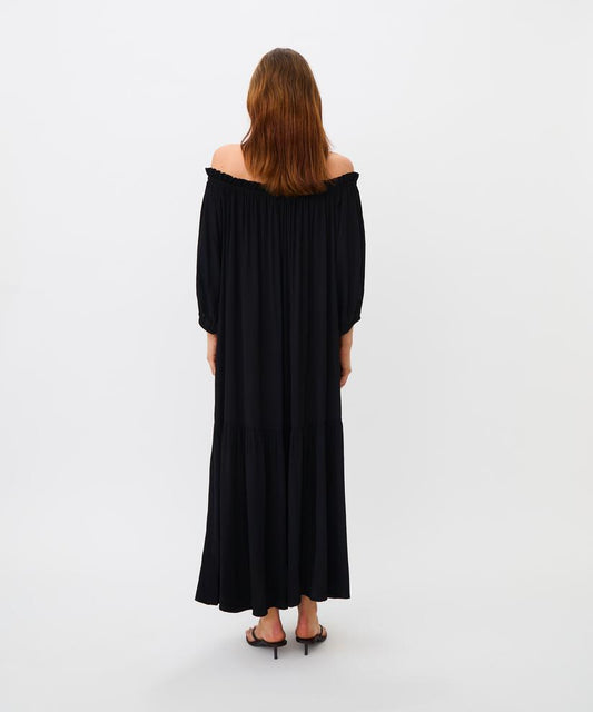 MaNaneh Viscose Maxi Dress Black