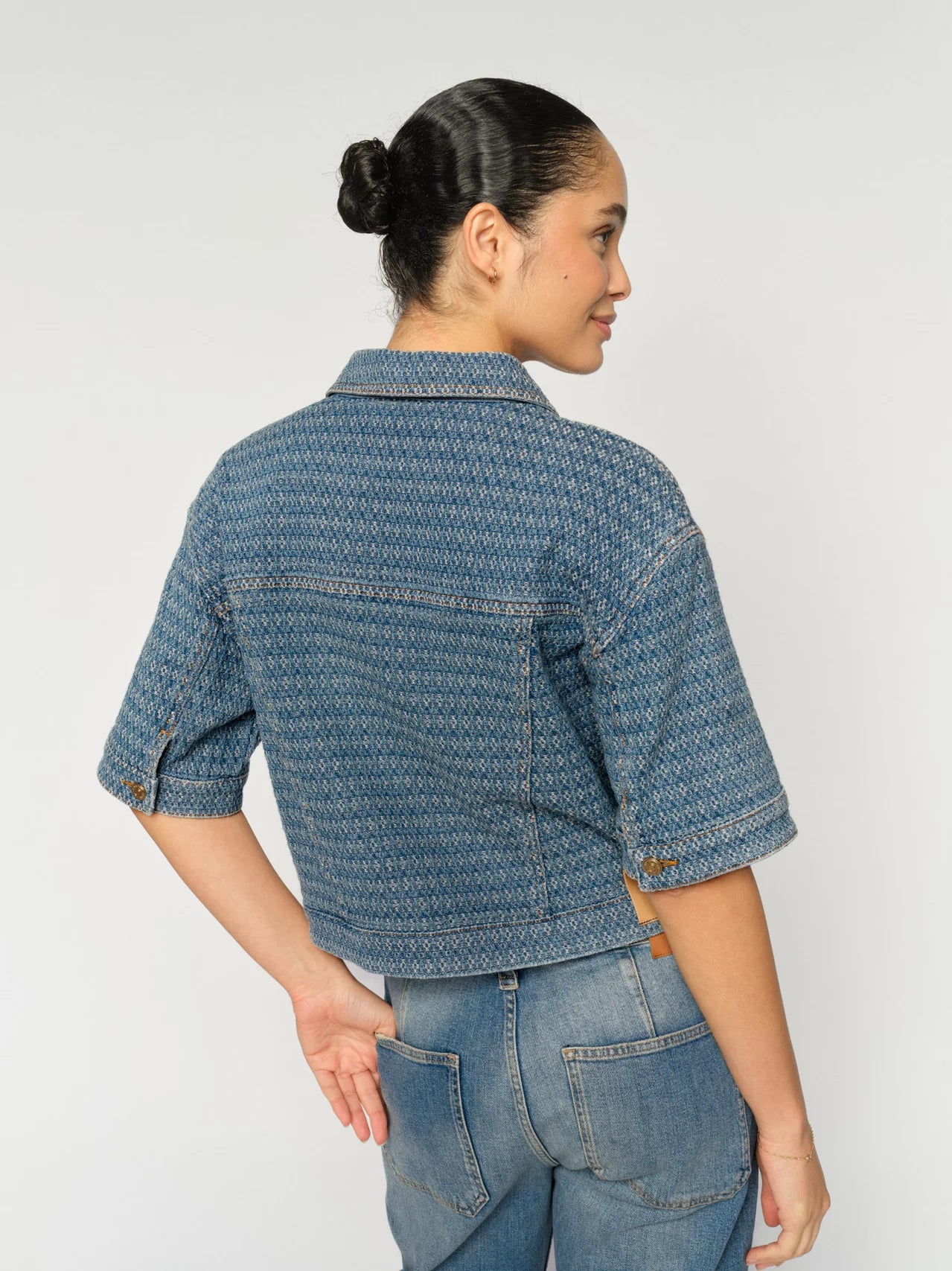 MMEbba Bobble Short Sleeve Jacket Blue