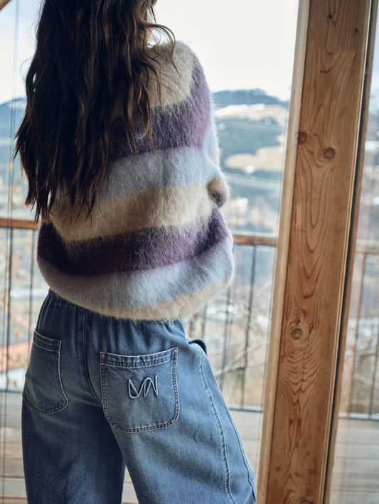 MMSuvi Striped Jumper Russet Brown