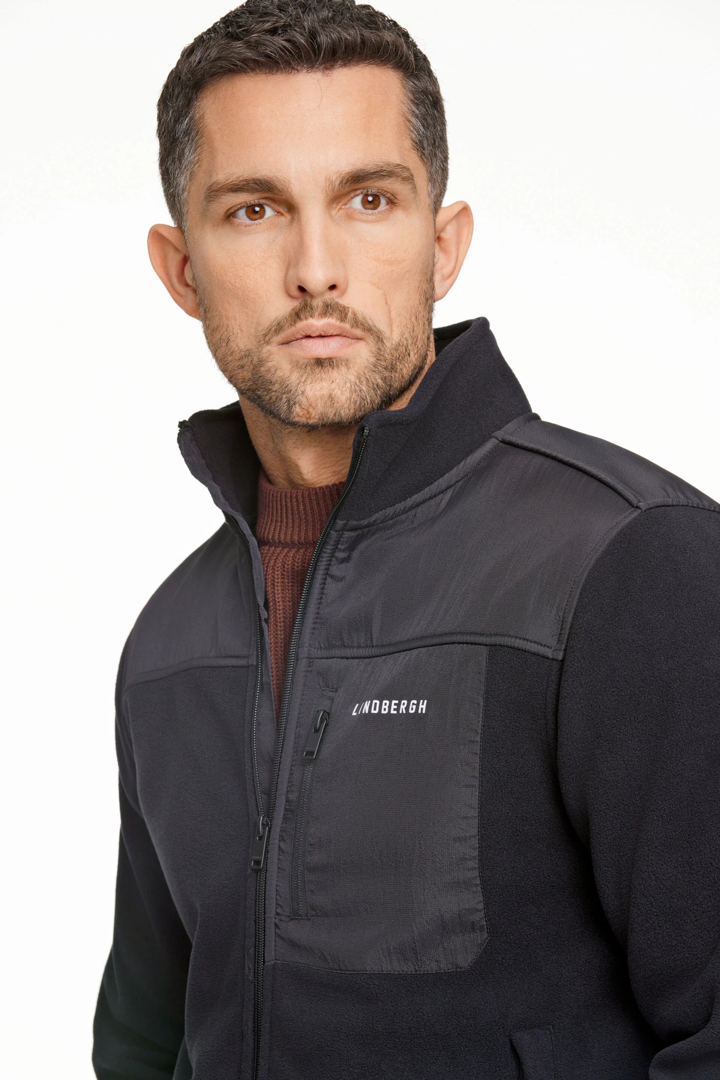 Mens 30-325008 Fleece Jacket Black