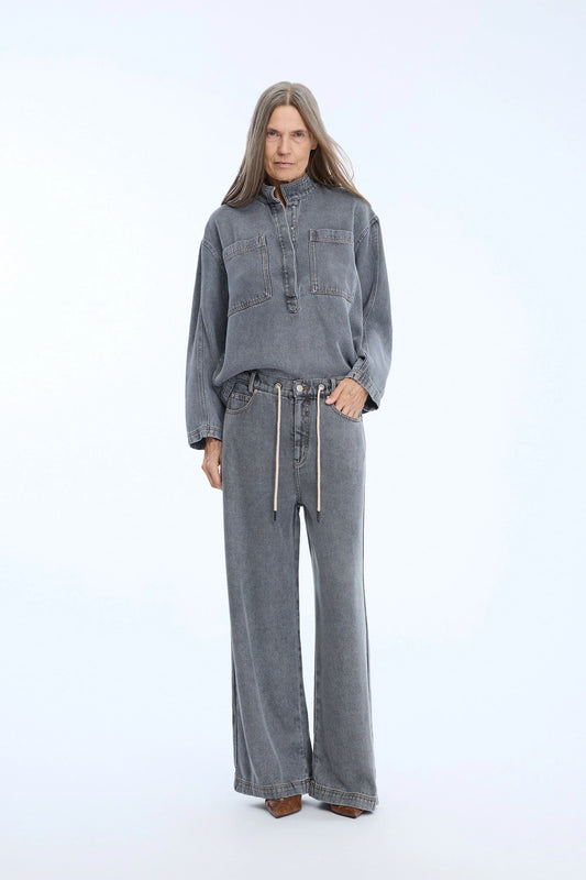 Tuxa Denim Shirt Grey