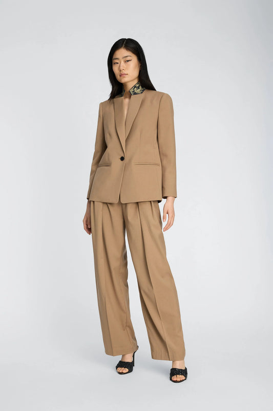 Bineeta Tailored Blazer Camel
