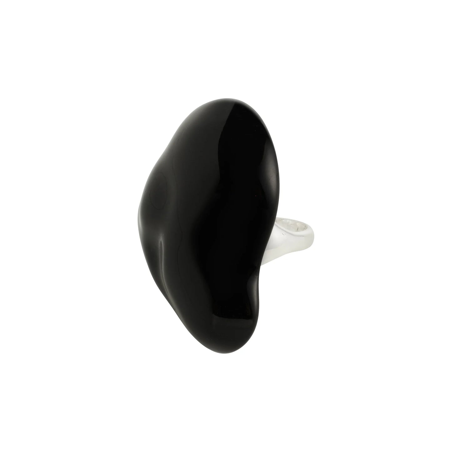 LIAN Large Statement Ring Black