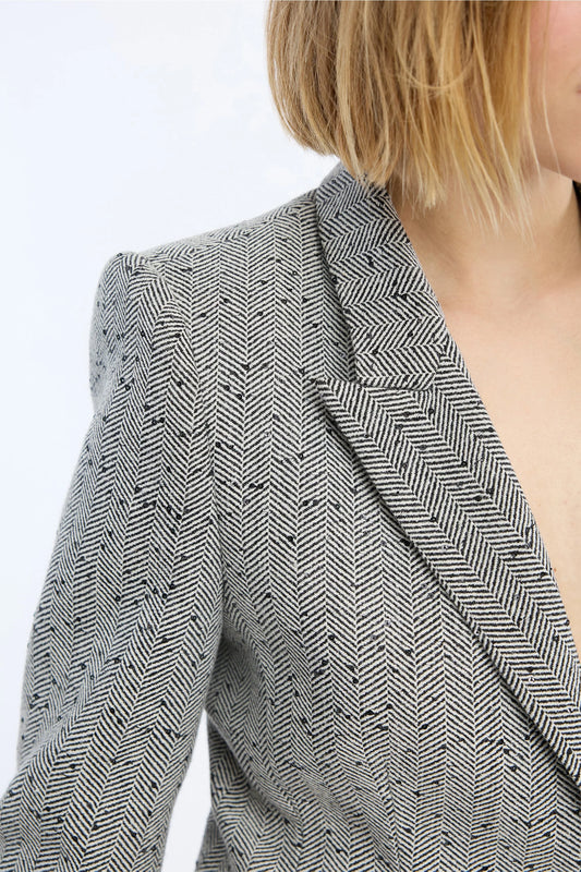 Lawo Short Tailored Blazer Charcoal