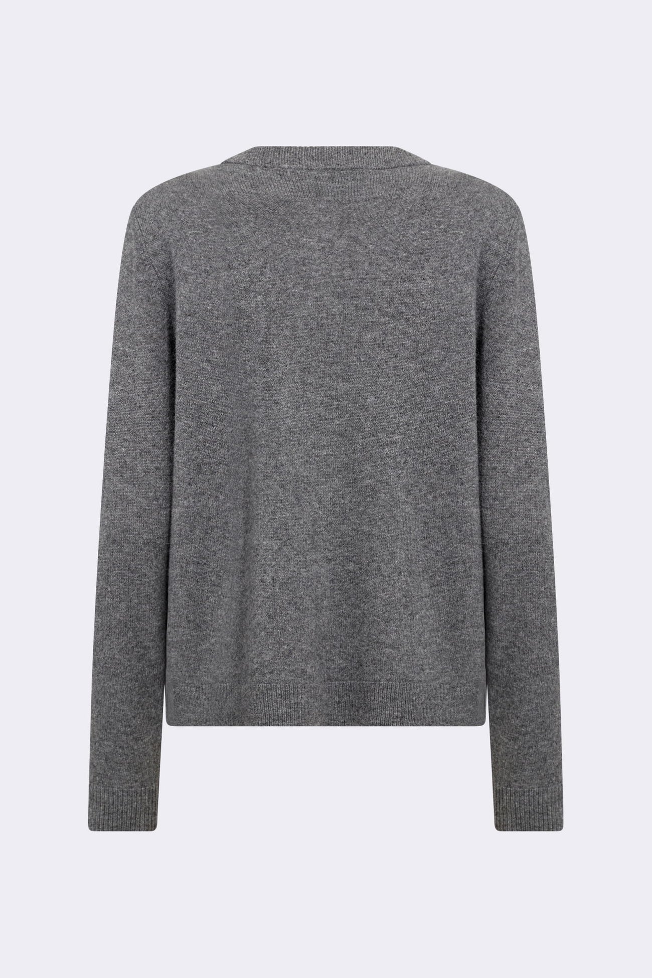 LR-Eloise1 Cashmere Cardigan Grey Melange