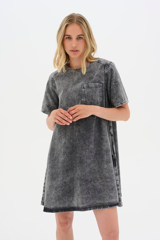 MaloMW 143 Short Denim Dress Grey Retro Wash