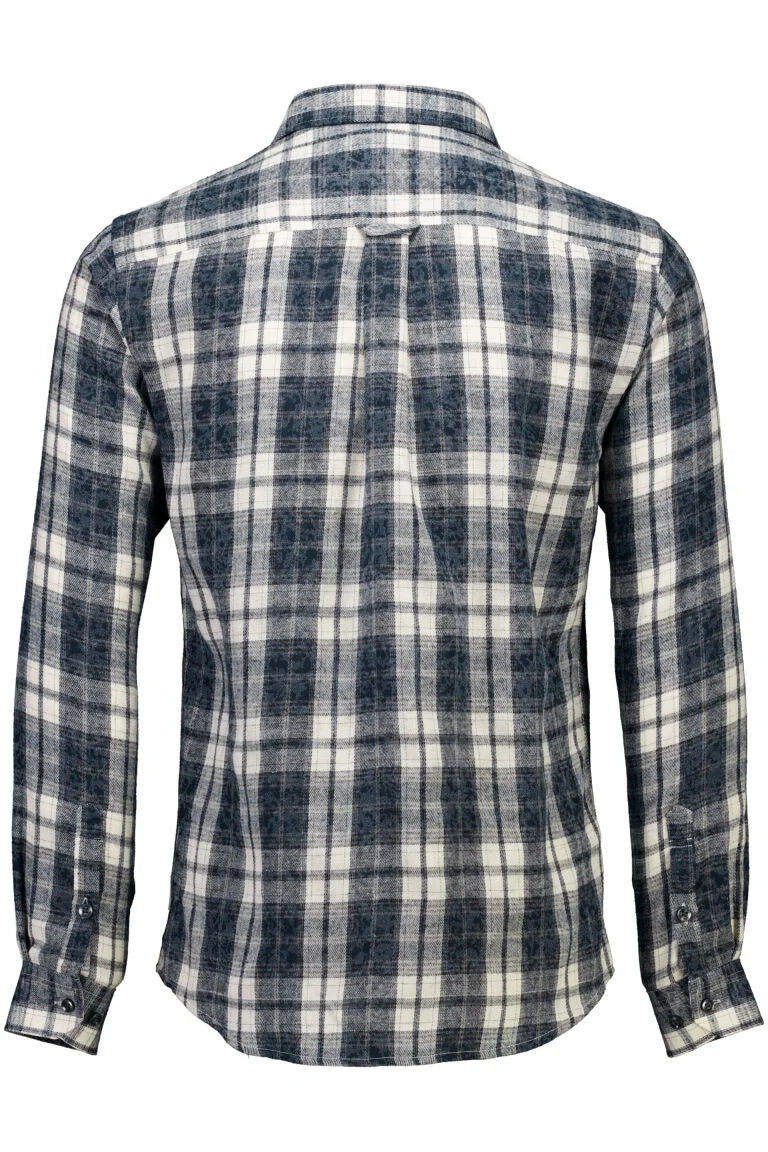 203910 - Mens Checked Shirt Dark Blue