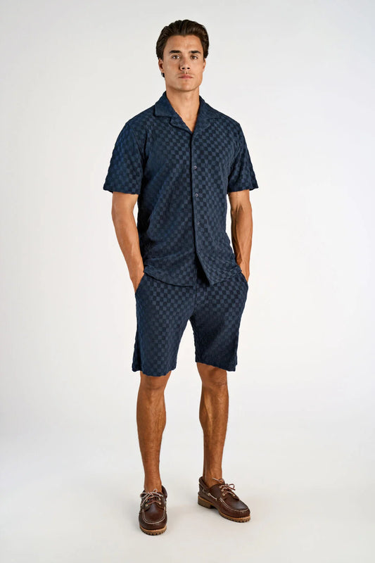 Mens - Casual Terry Short Navy