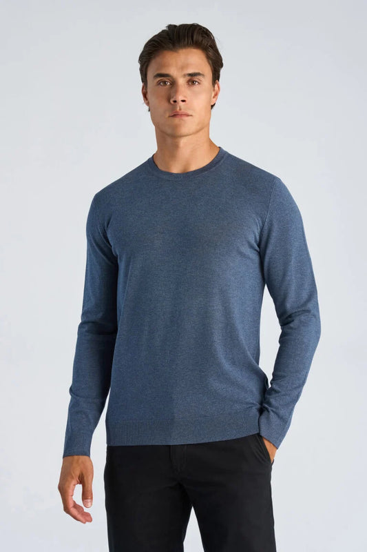 800800 - Mens Round Neck Viscose Lightweight Jumper