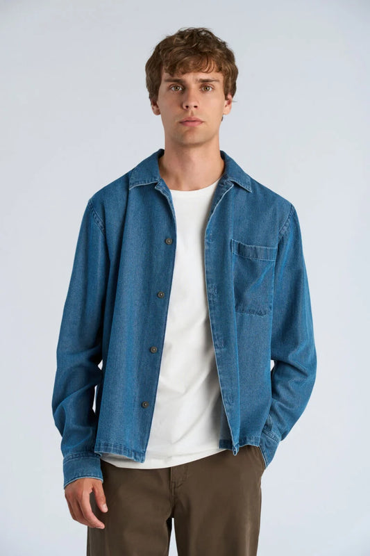 Mens - Denim Shirt in Heavy Wash (225084)