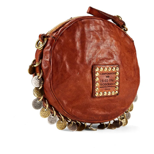 Campomaggi Priscilla Small Round Crossbody Bag Cognac