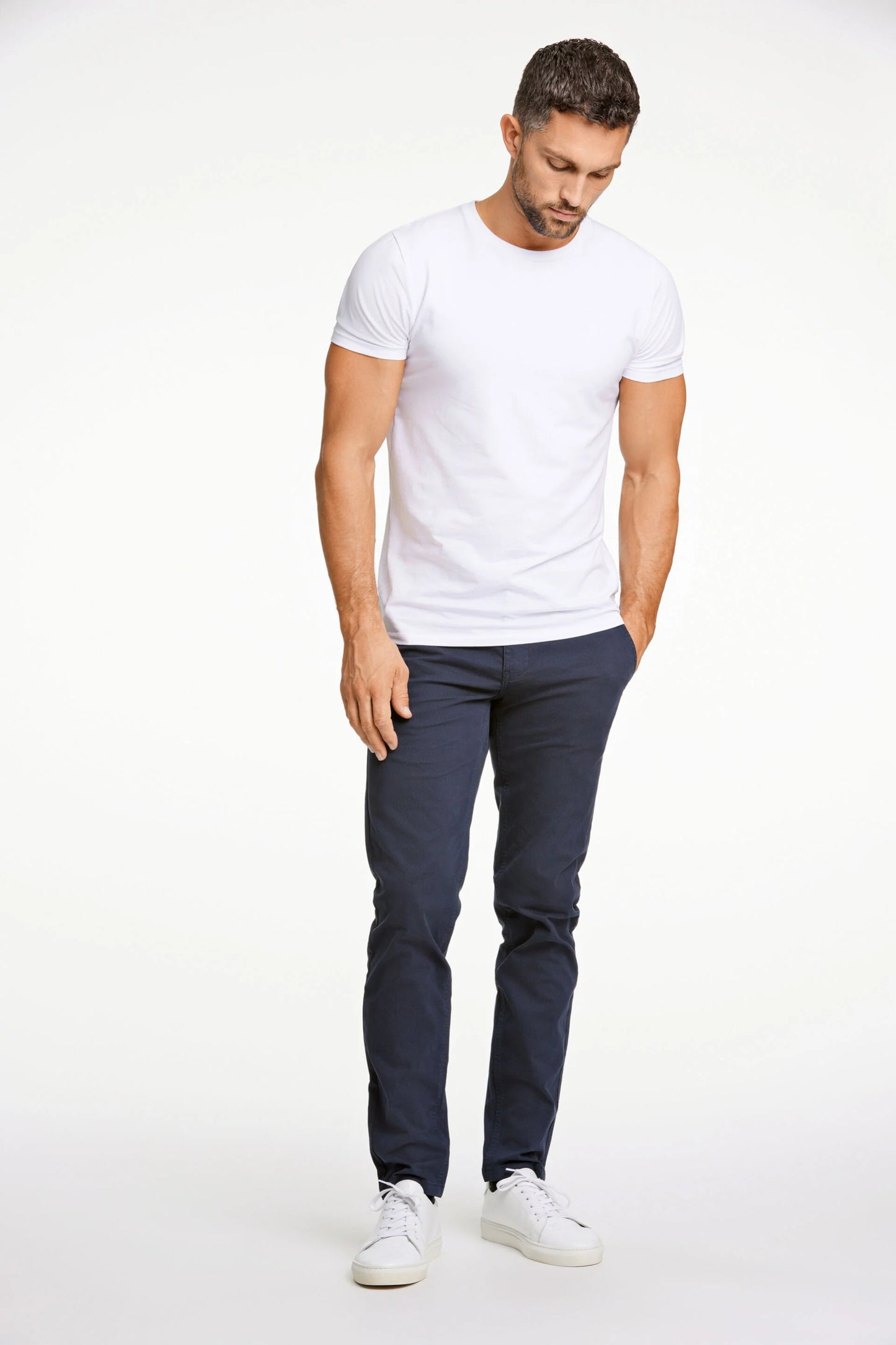 Mens Slim Fit Chino Navy