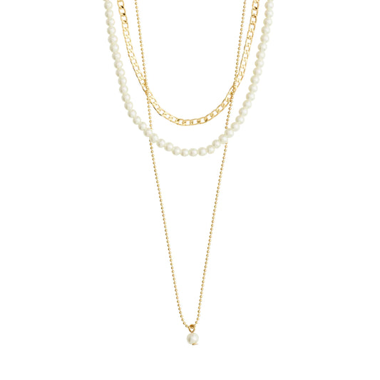 632312001 BAKER necklace 3-in-1 set gold-plated