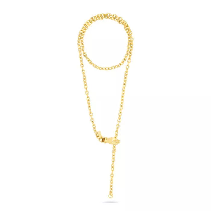 Wrap Around Chain Necklace Tiger Eye