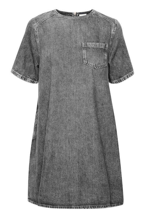 MaloMW 143 Short Denim Dress Grey Retro Wash