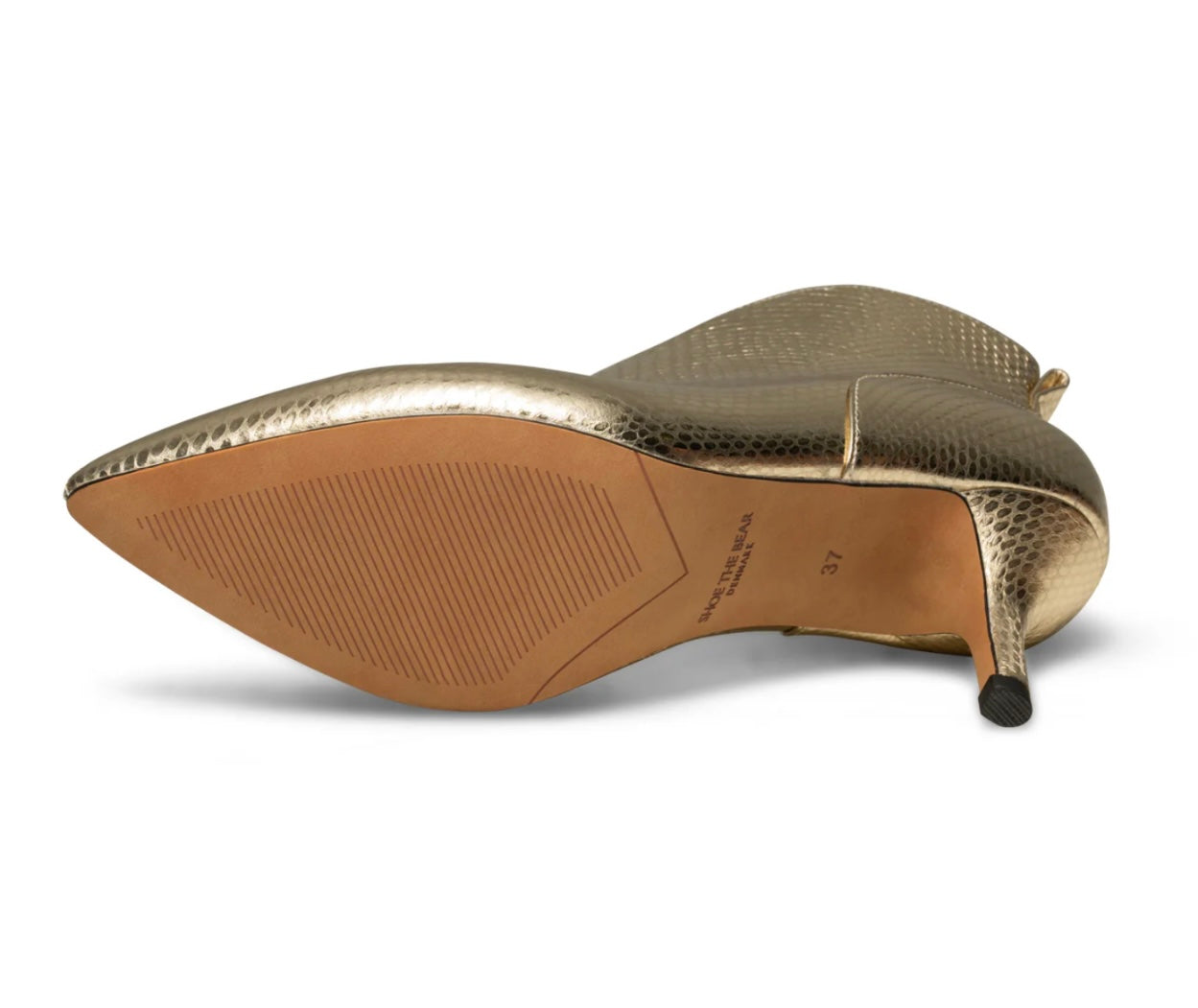 VALENTINE LEATHER LOW CUT BOOTIE - GOLD