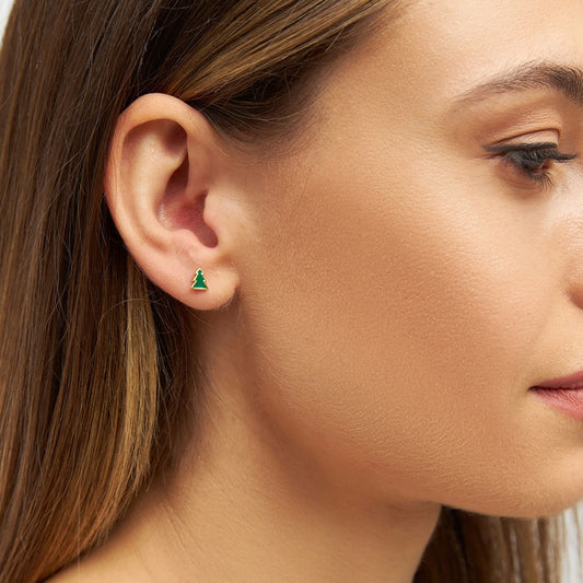 The Green Tree Earring Gold