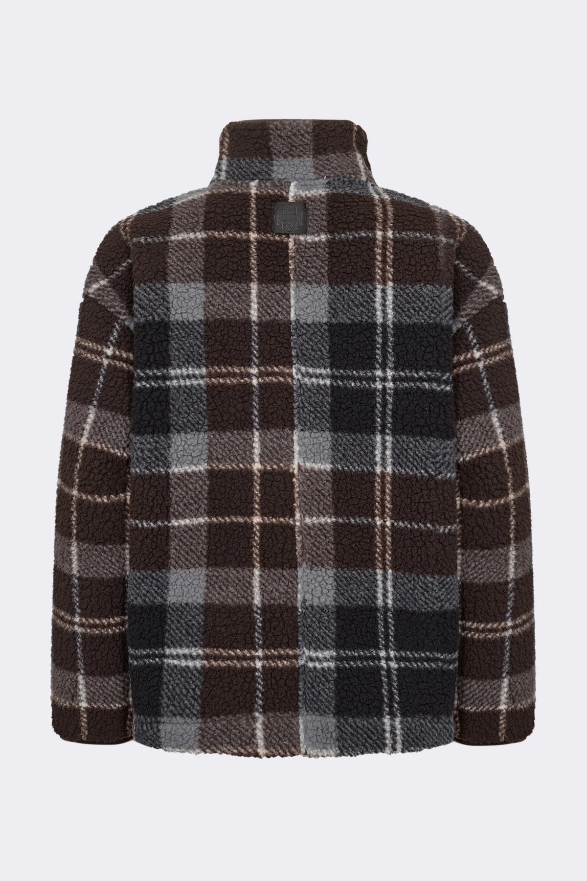 LR-Tass Checked Fleece Jacket Brown/Navy