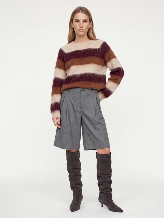 MMSuvi Striped Jumper Russet Brown