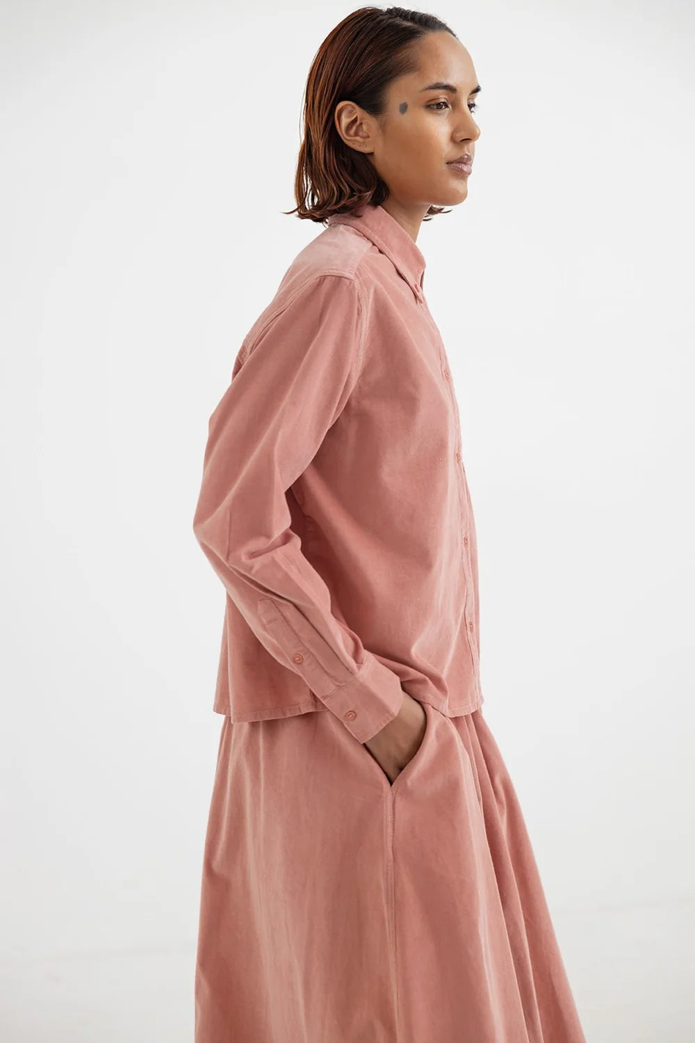 Hailey Baby Corduroy Skirt Old Rose