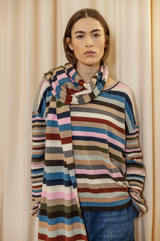 Scarf DK34 Multi Stripe