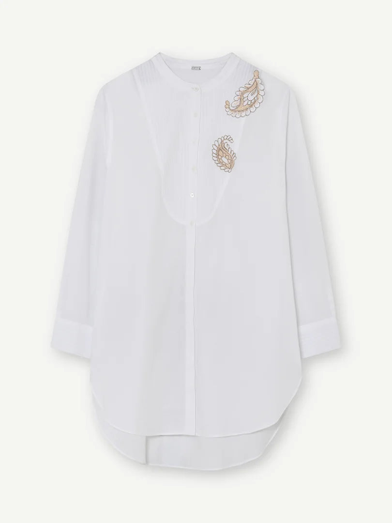 Briana Long Shirt White