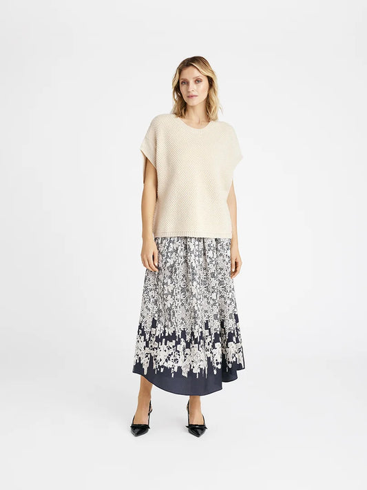 Corrie Knitted Cape Oatmeal