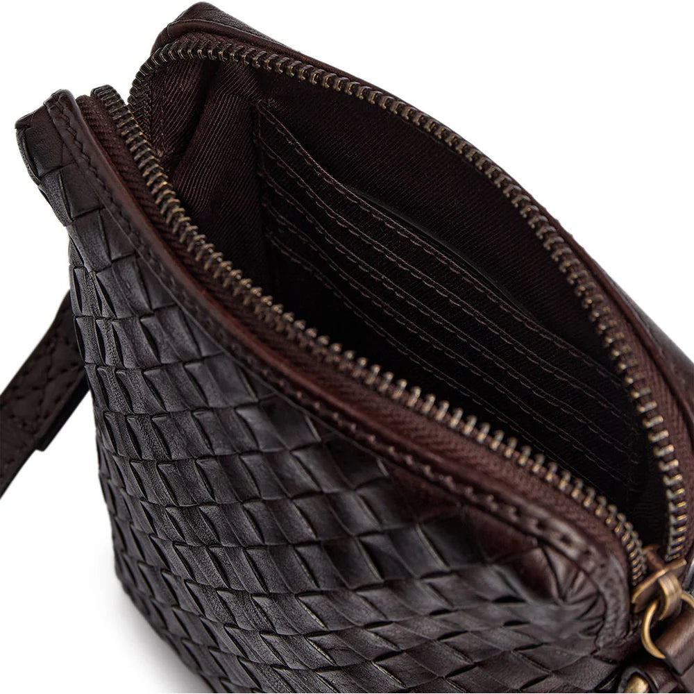 17096 - Sofya Mobile Bag Dark Brown