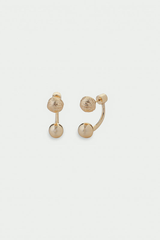 Tideform Earrings - Ball Drop Earrings, Gold