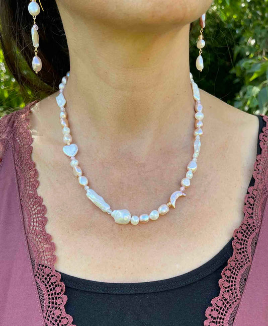 NADINE NECKLACE - Pearl