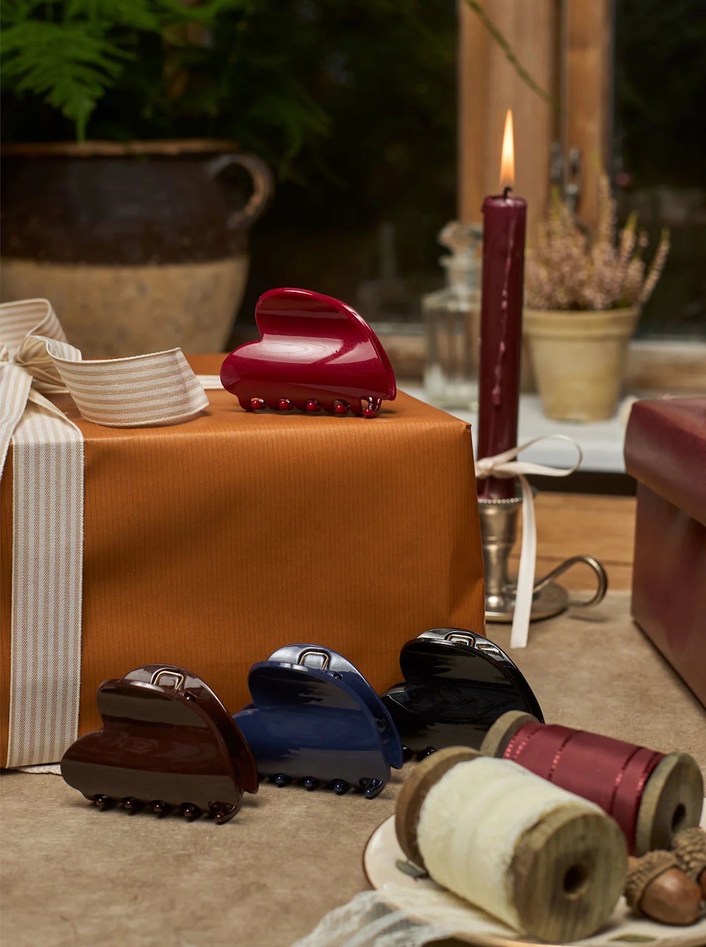 BCClarinna Hair Claw - Coffee/Navy/Wine