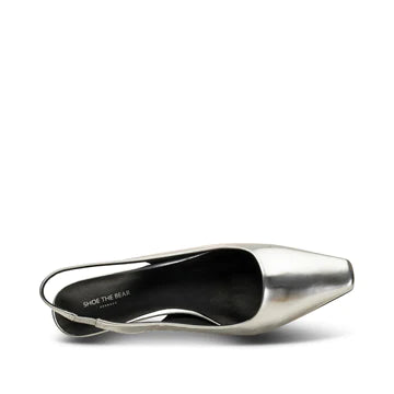 Maxine Slingback Shoe Silver & Crystal