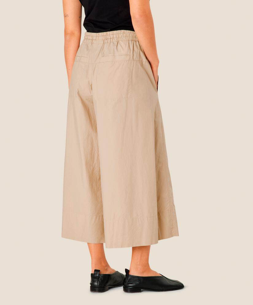 MaPortia Loose Cropped Trousers Plaza Taupe