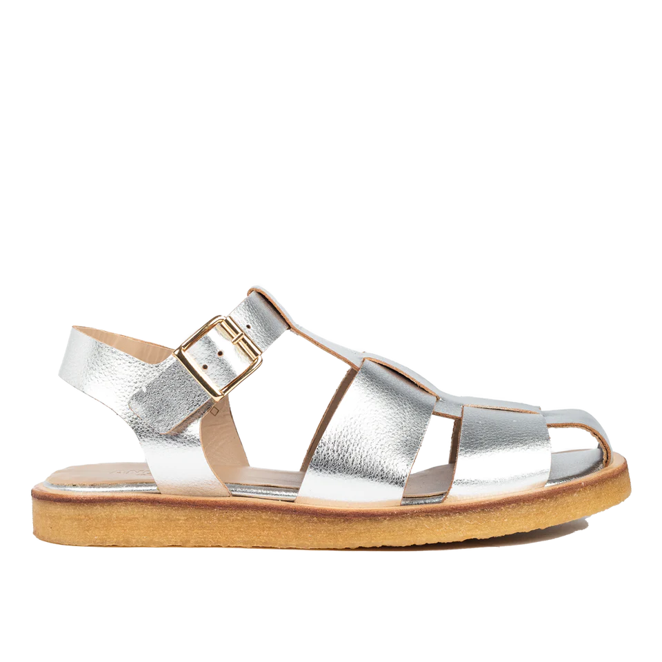 Fisherman Strap Sandal Silver