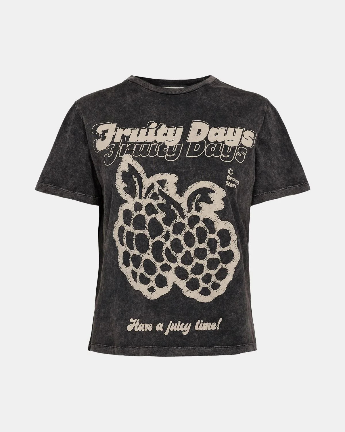 Fruity Day T-shirt Washed Black