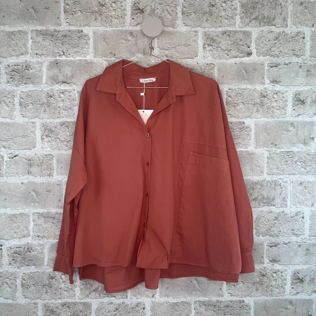 Nadina 4180 - Oversize Shirt with Large Pocket