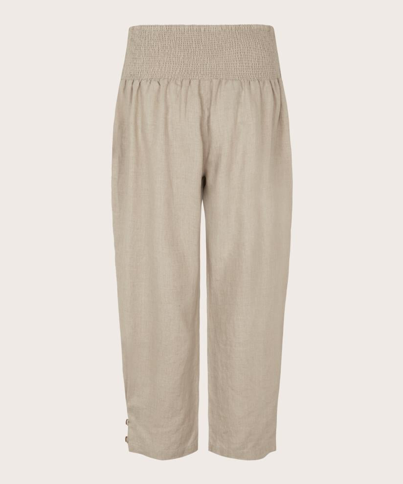 MaPenna Linen Cropped Trousers