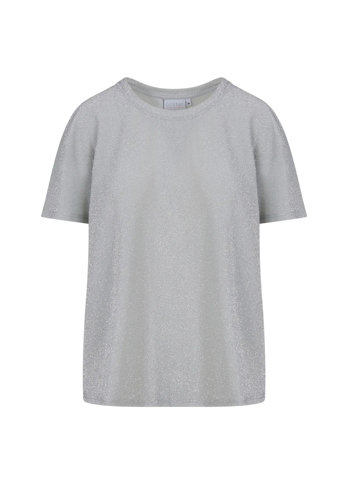 T-Shirt with Shimmer Silver
