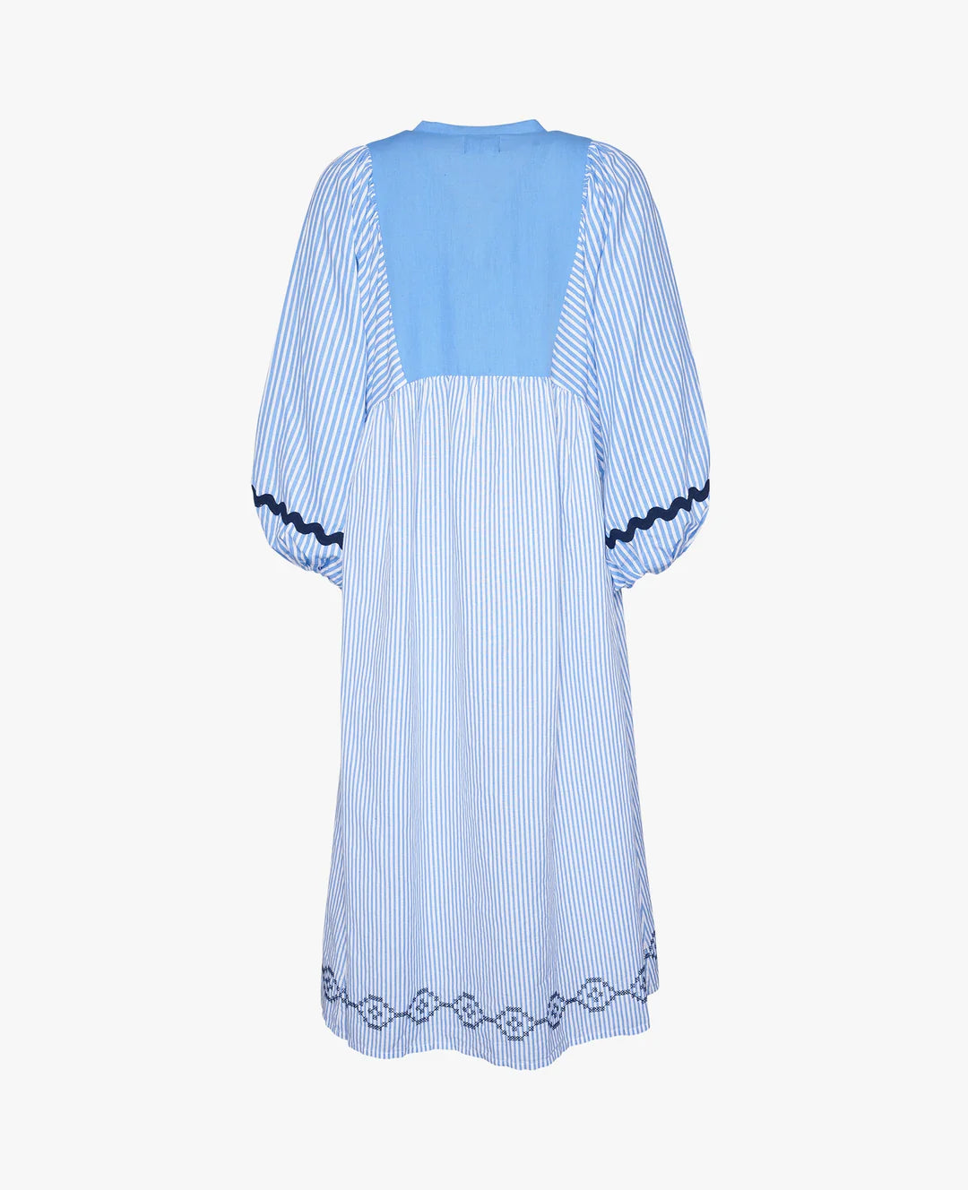 Beate Organic Linen-Cotton Dress Blue