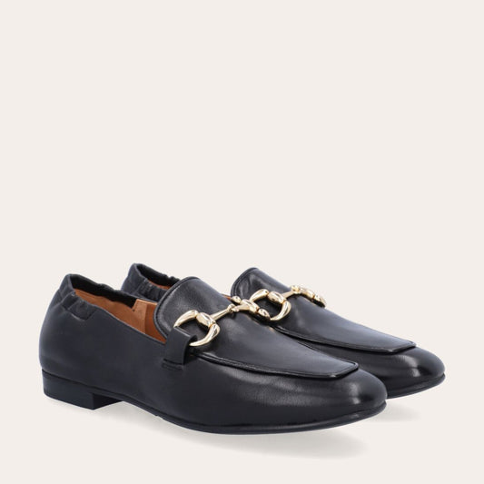 Classic Loafer in Nappa Leather Black/Gold