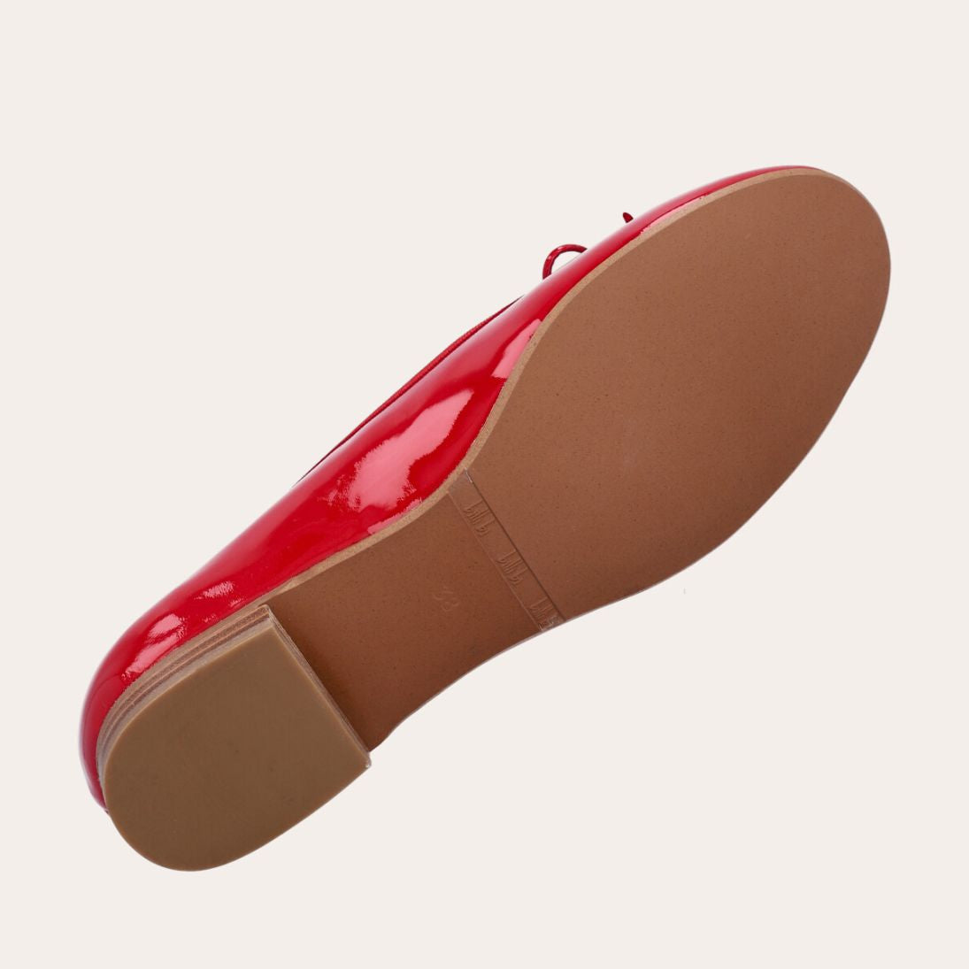 Patent Ballerina Shoe Red