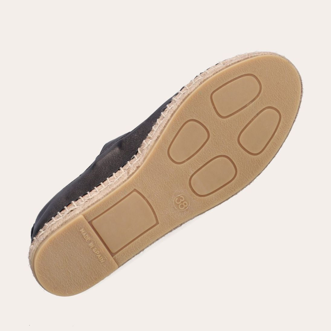Soft Nappa Leather Espadrille Silver Buckle
