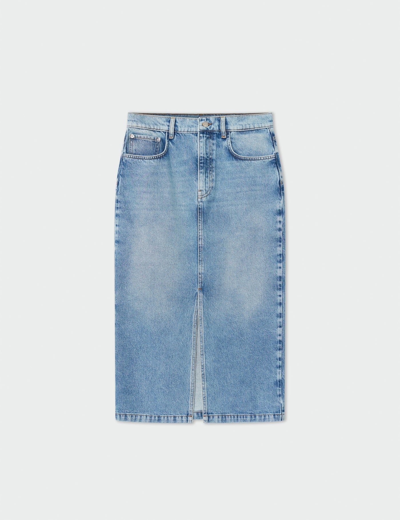 Ben Denim Skirt Blue Soft Denim