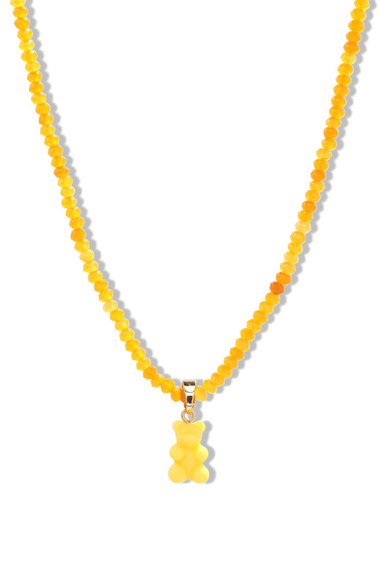 Beaded Nostalgic Bear Necklace