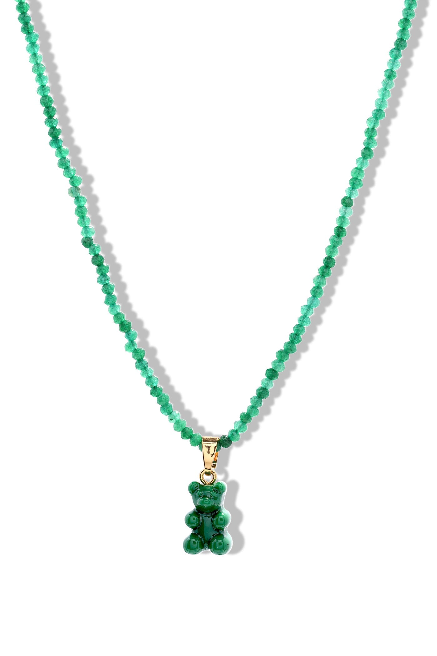 Beaded Nostalgic Bear Necklace