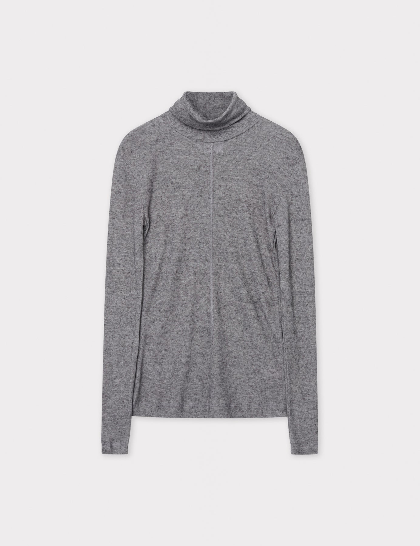 Eve - Soft Wool Knit Dark Grey Melange