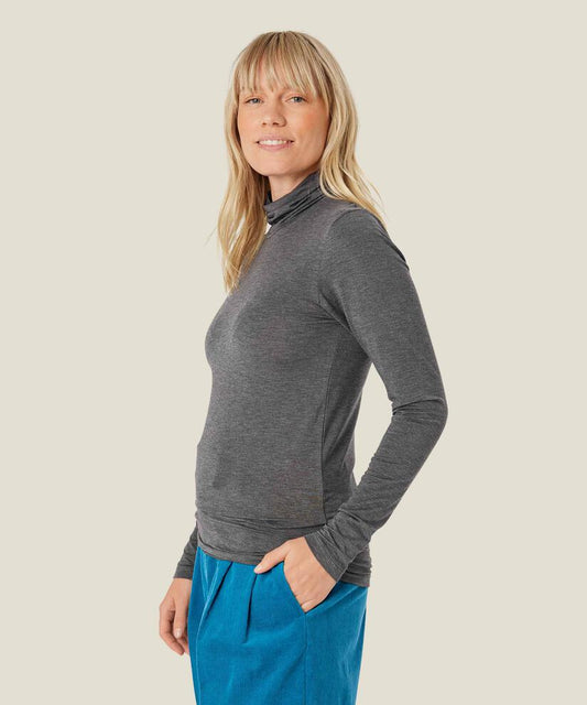 MaBrooklyn Jersey Top Grey Melange
