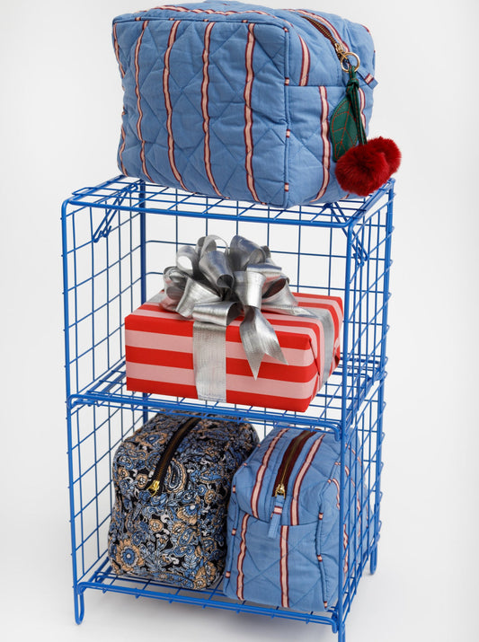 BCNorma Makeup Bag Blue Stripe